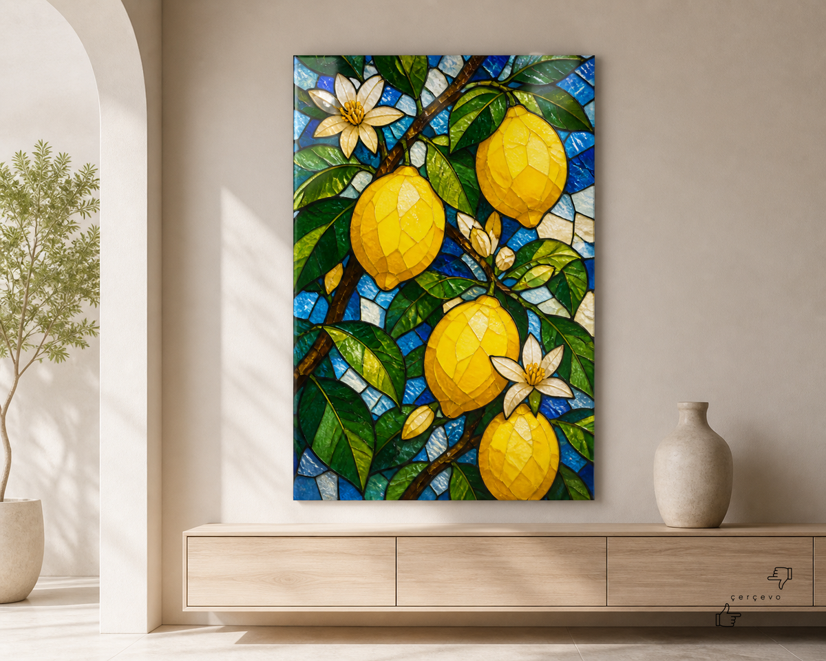 Limon Ağacı — vitray cam tablo