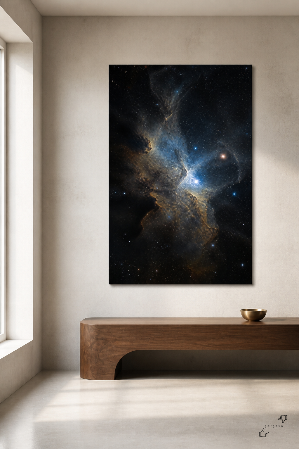 Nebula Perdesi — kanvas tablo