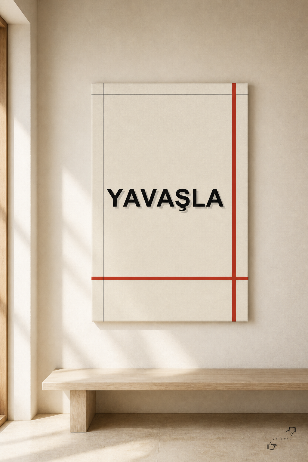 Yavaşla — kanvas tablo