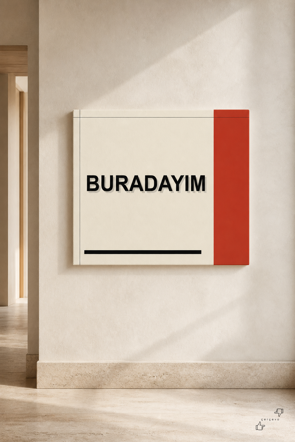 Buradayım — kanvas tablo