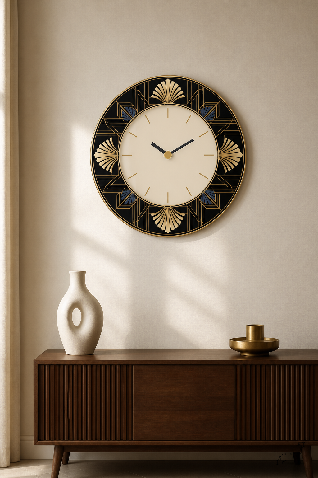 Art Deco Akşamı — cam duvar saati