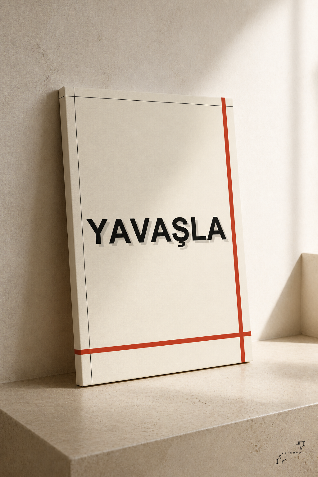 Yavaşla — kanvas tablo