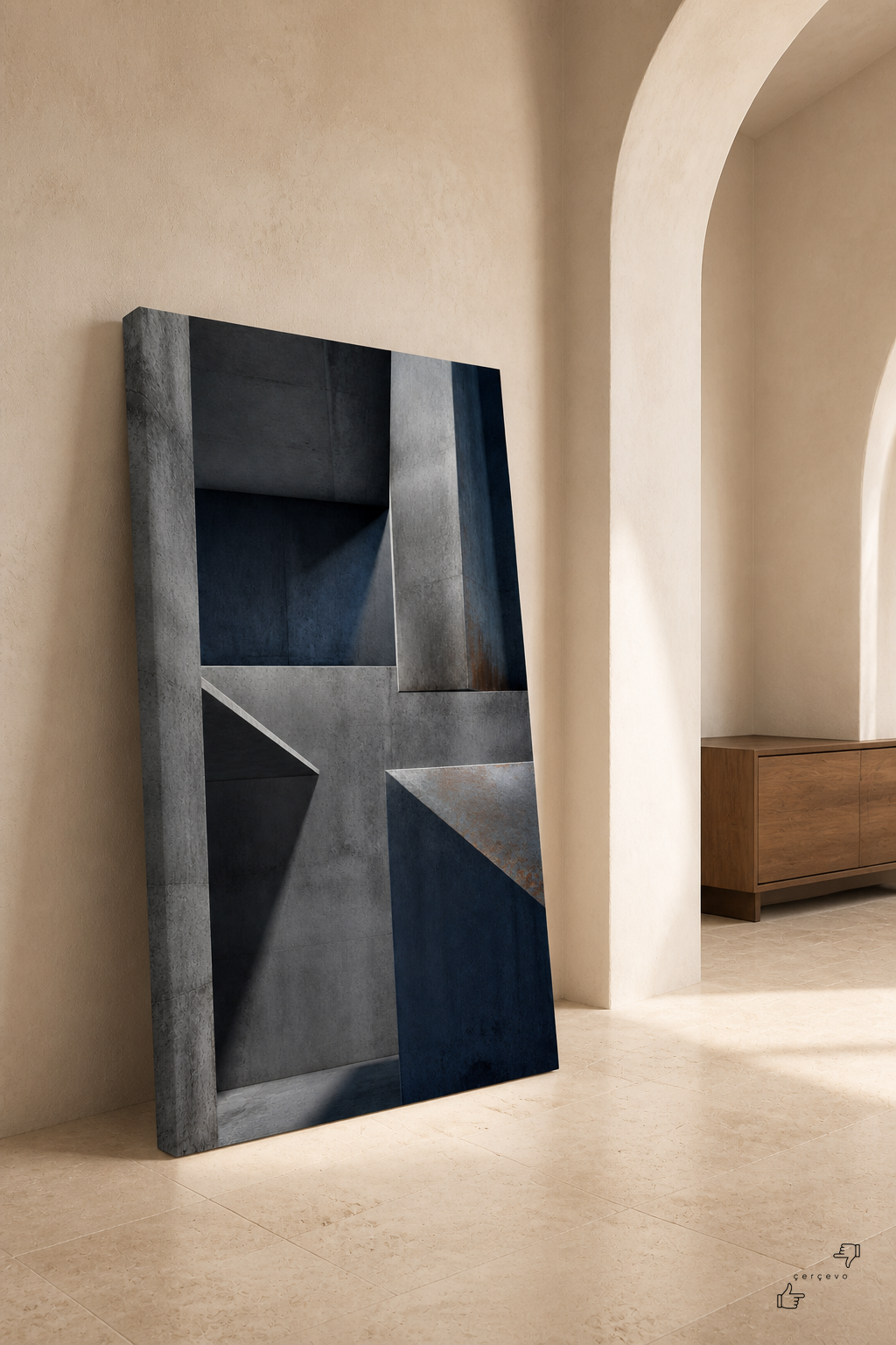 Beton Sessizlik — kanvas tablo
