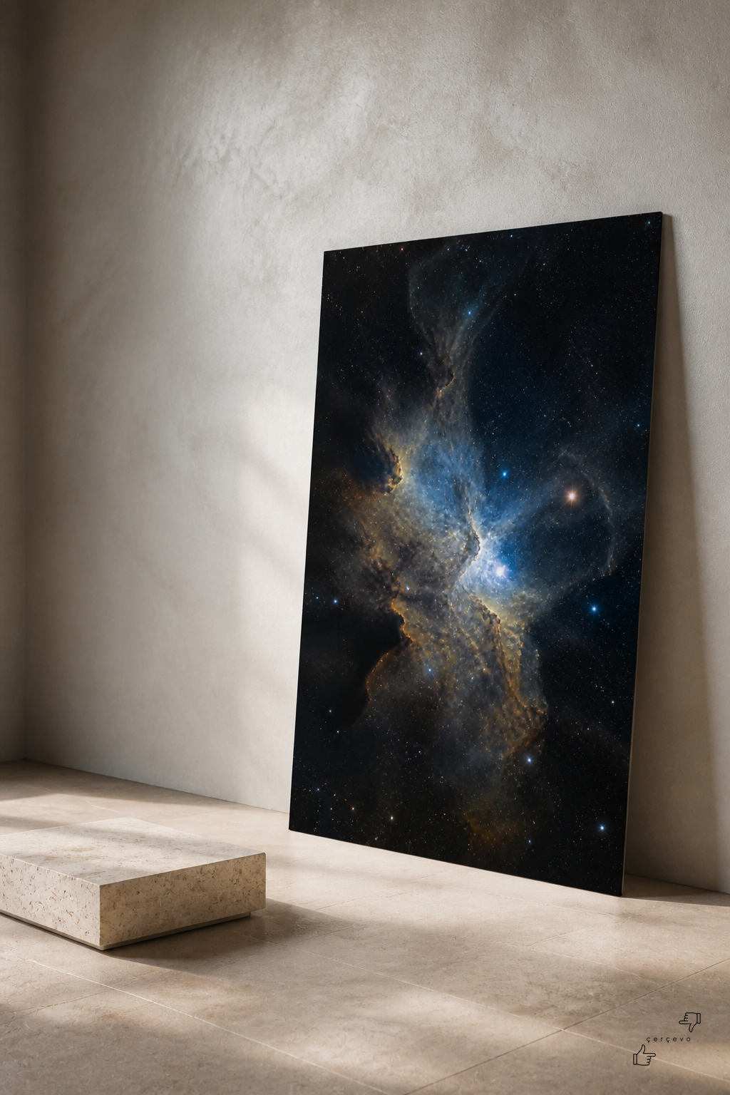 Nebula Perdesi — kanvas tablo