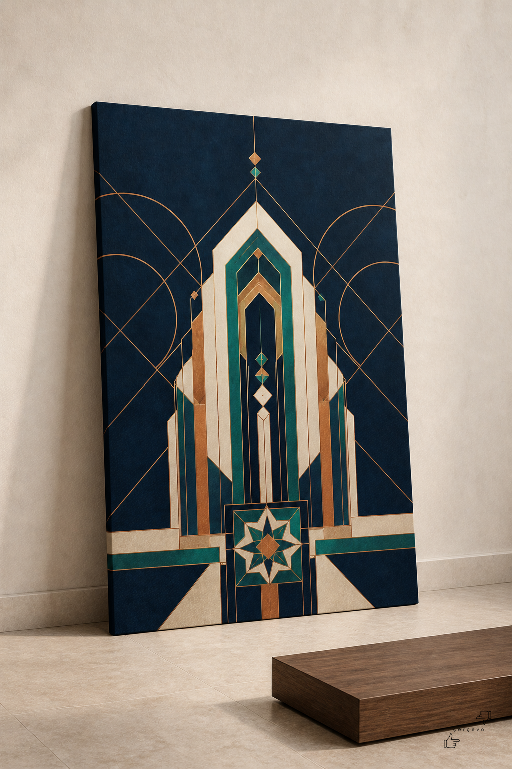 Geometrik Dua — kanvas tablo