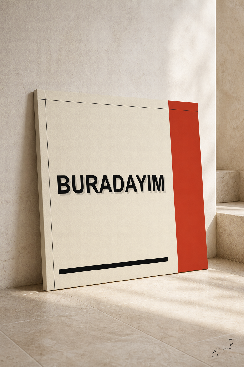 Buradayım — kanvas tablo