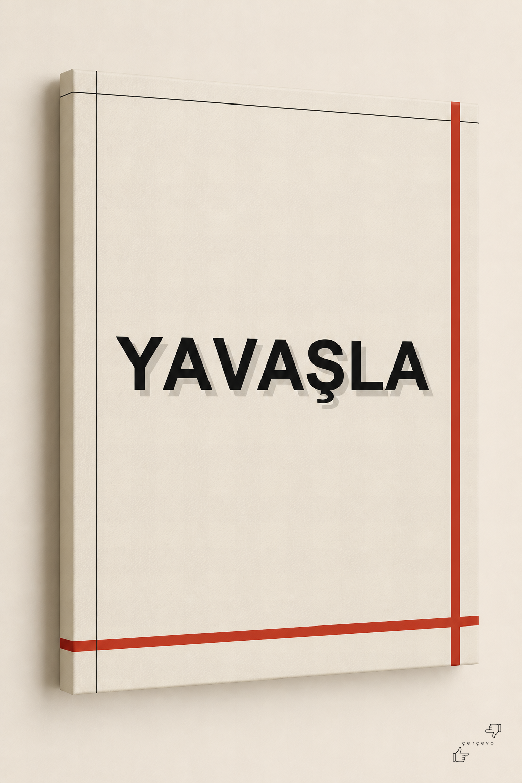 Yavaşla — kanvas tablo
