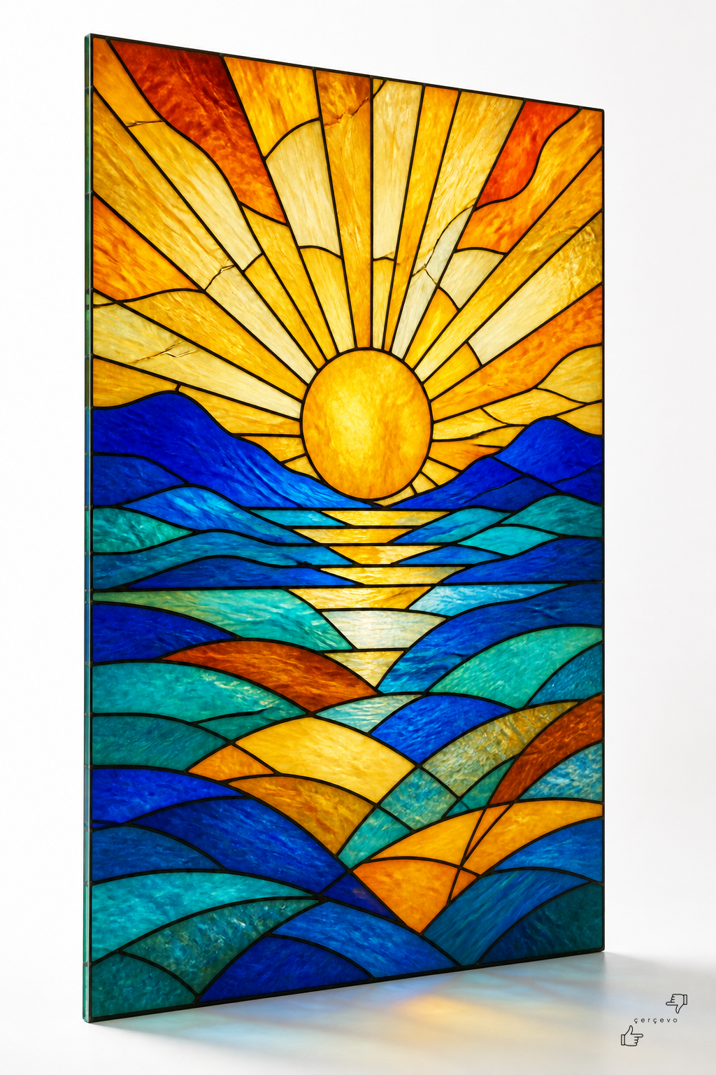 Vitray Gün Doğumu — vitray cam tablo