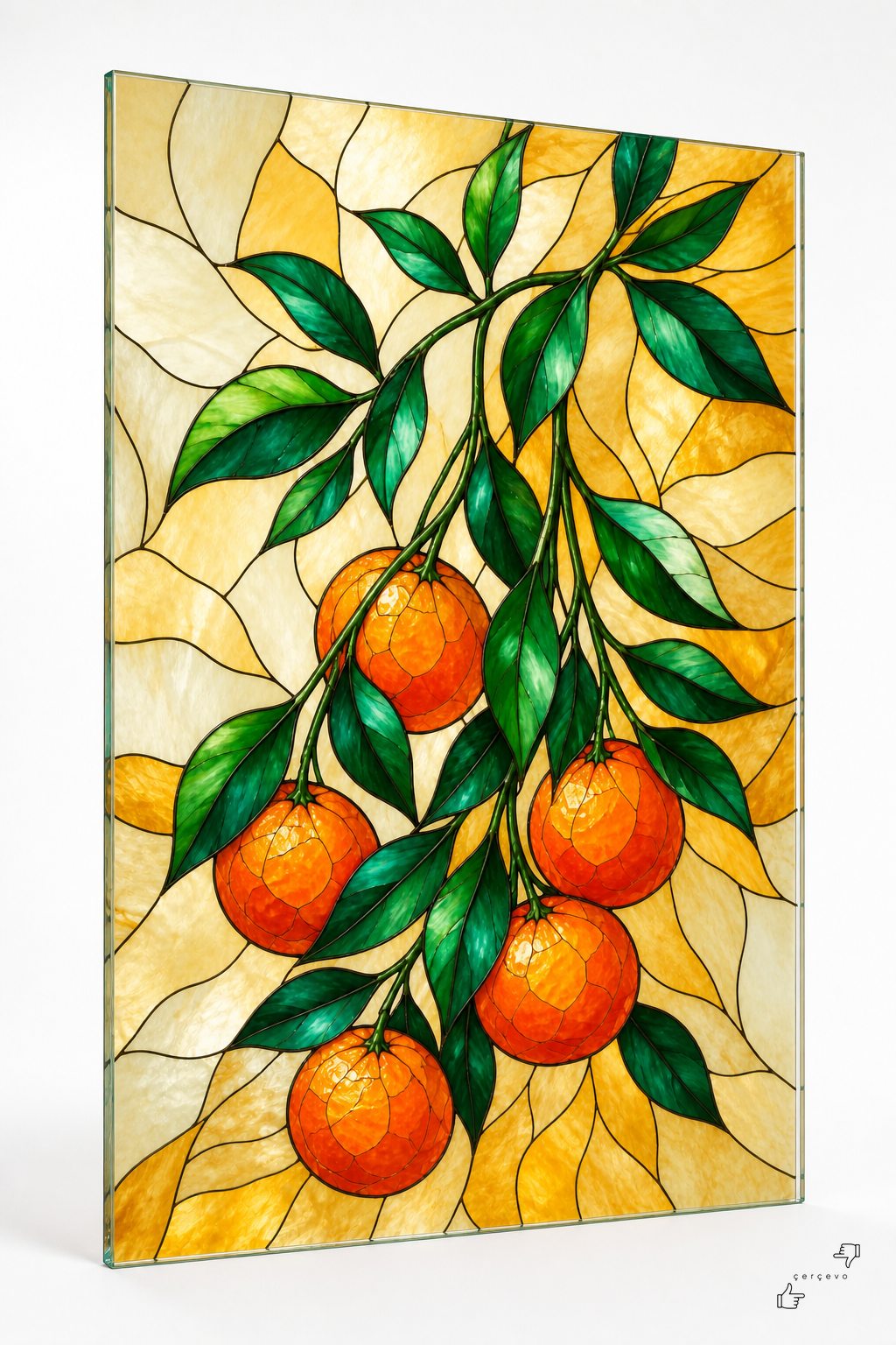 Mandalina Dalı — vitray cam tablo