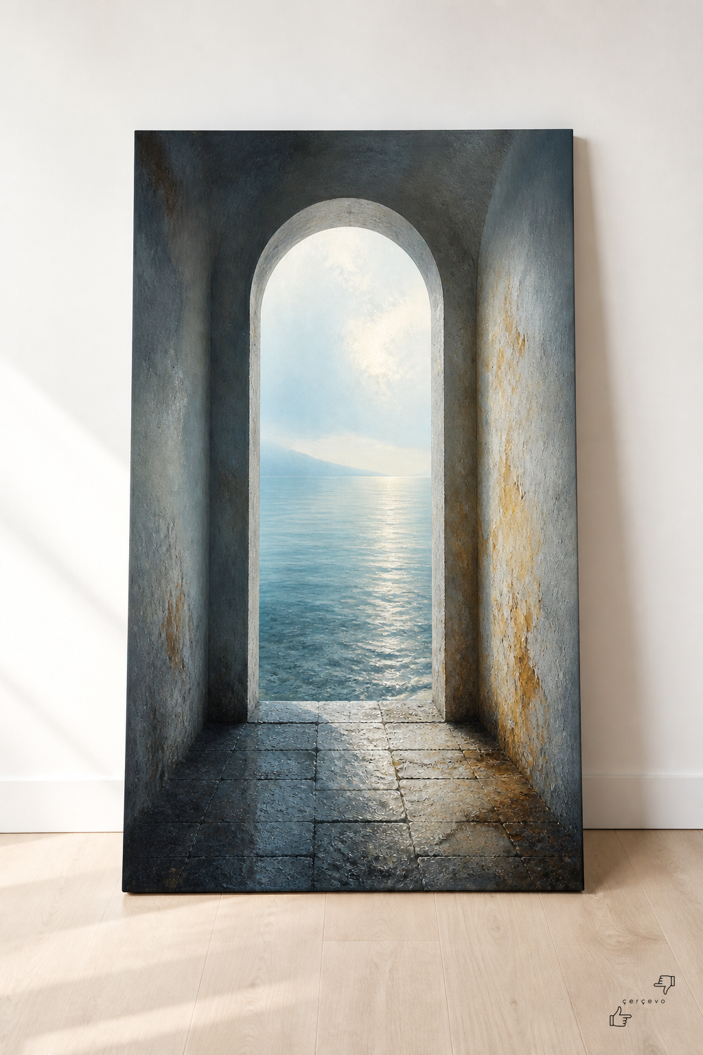 Ters Merdiven — kanvas tablo