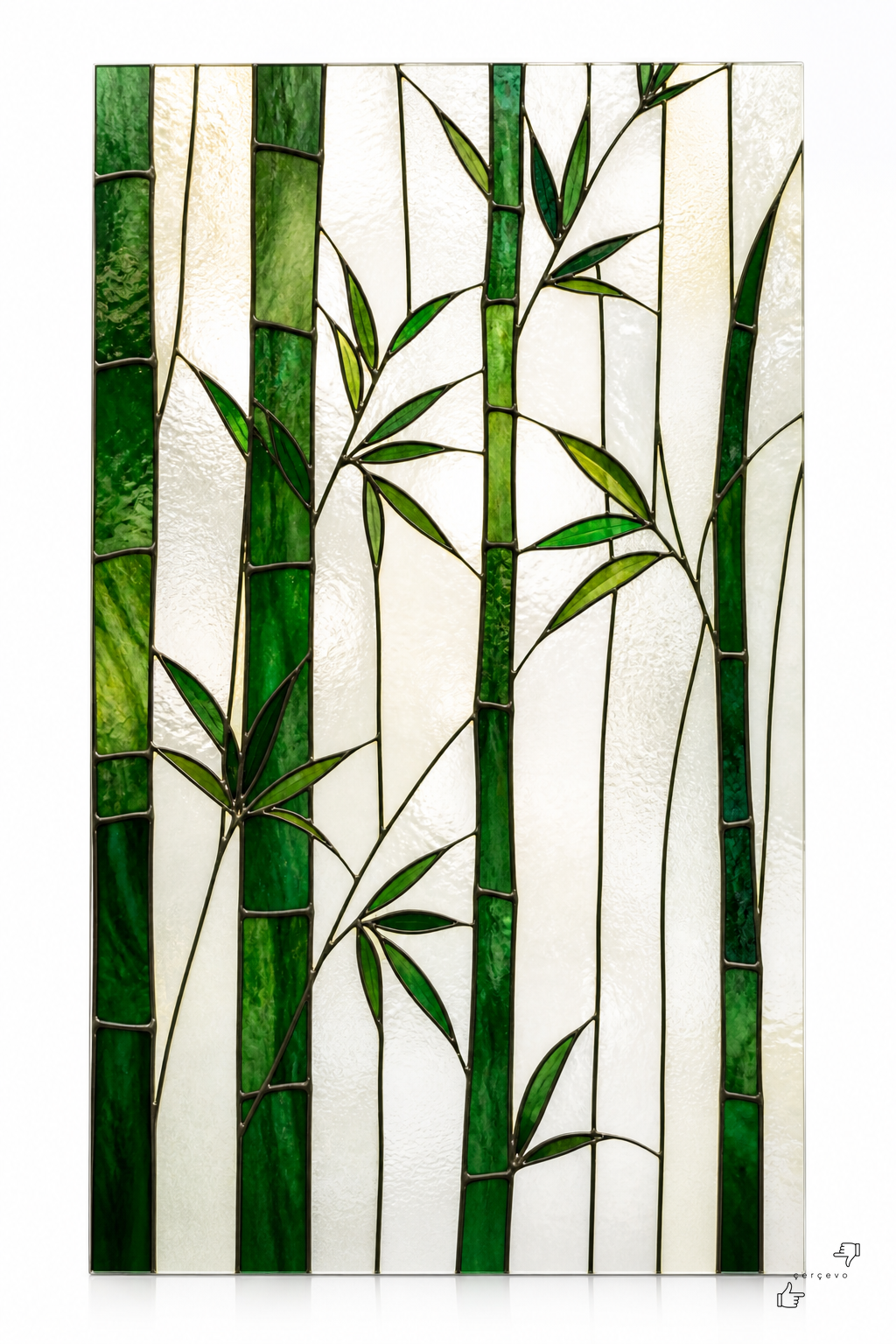 Zen Bambu Ormanı — vitray cam tablo