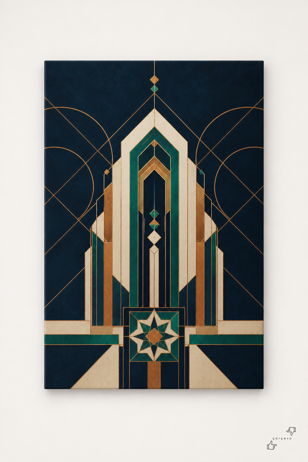 Geometrik Dua — kanvas tablo