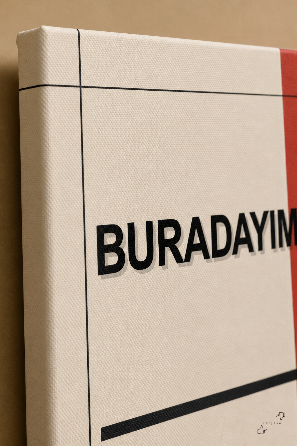 Buradayım — kanvas tablo