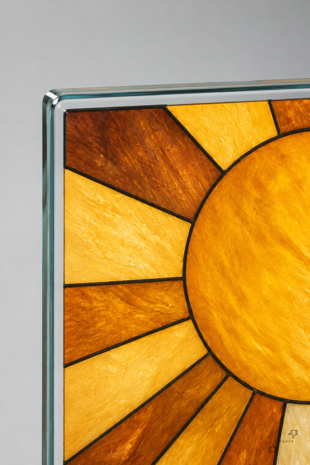 Güneş Saati — Cam Tablo — vitray cam tablo