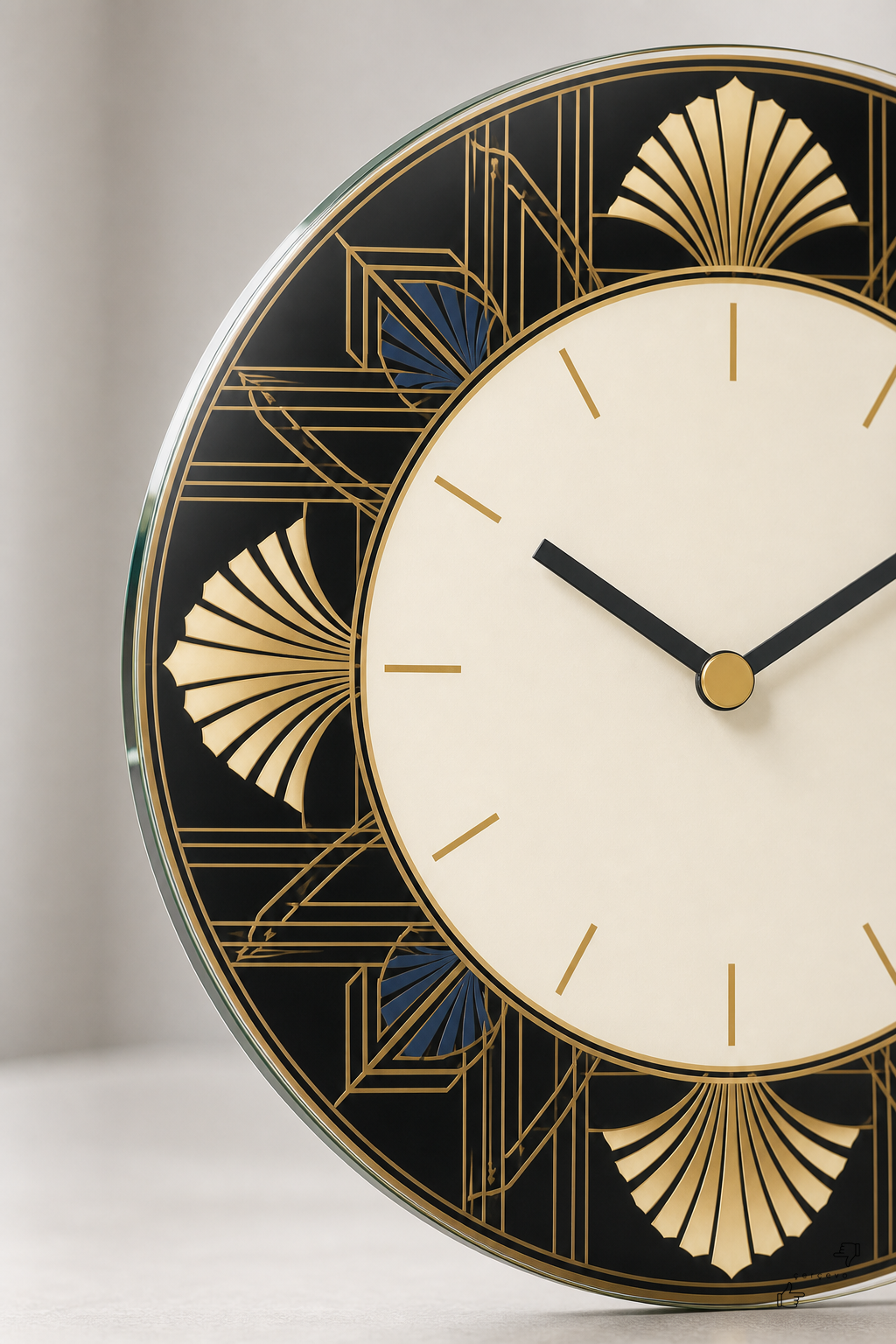 Art Deco Akşamı — cam duvar saati