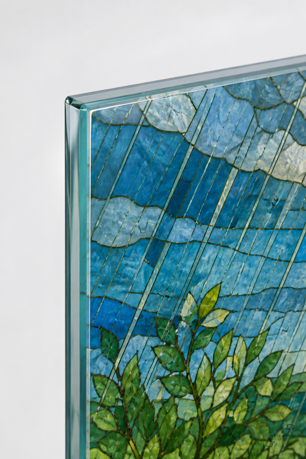 Bahar Yağmuru — Cam Tablo — vitray cam tablo