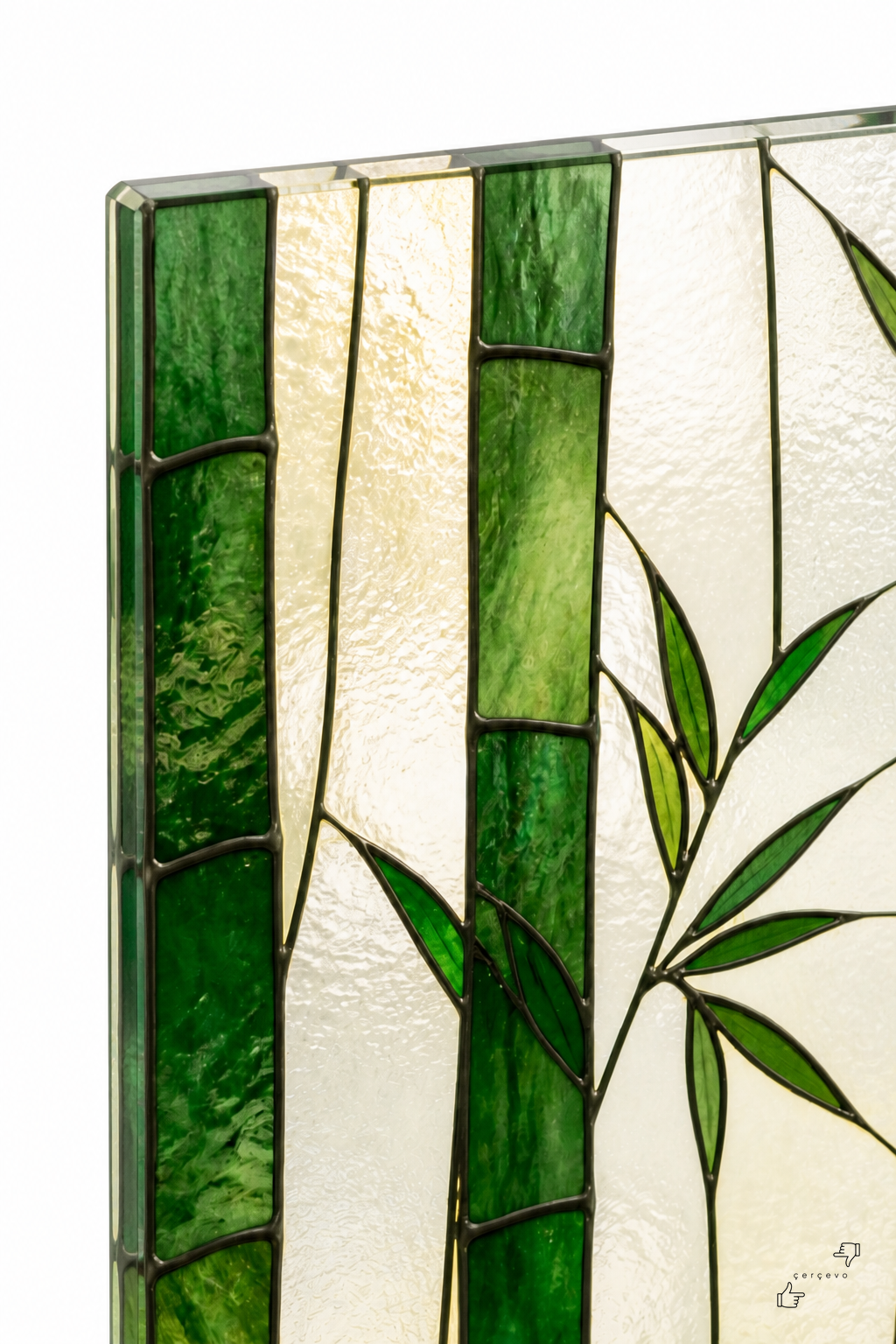 Zen Bambu Ormanı — vitray cam tablo