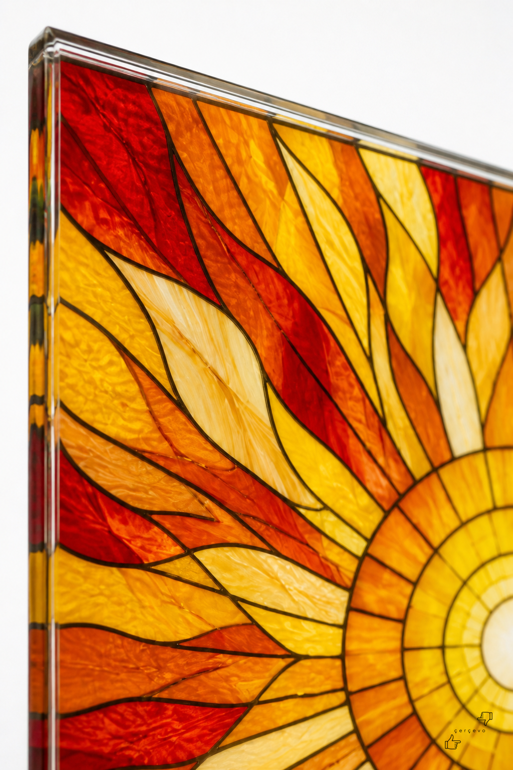 Güneşin İçinden — vitray cam tablo