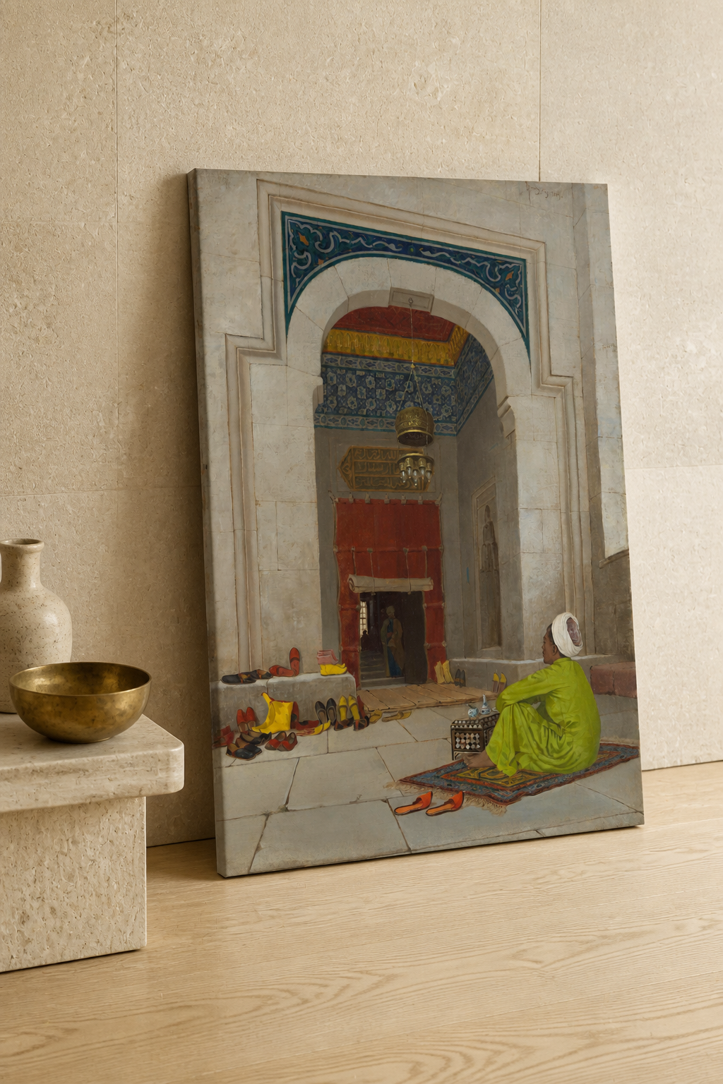 GM003 — mekânda kanvas tablo görünümü