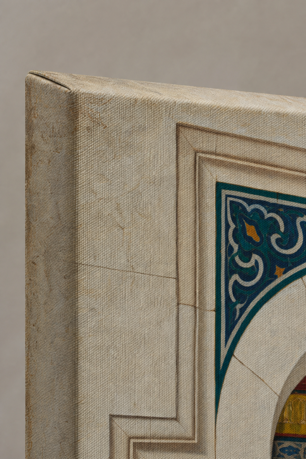 GM003 — kanvas doku ve köşe detayı
