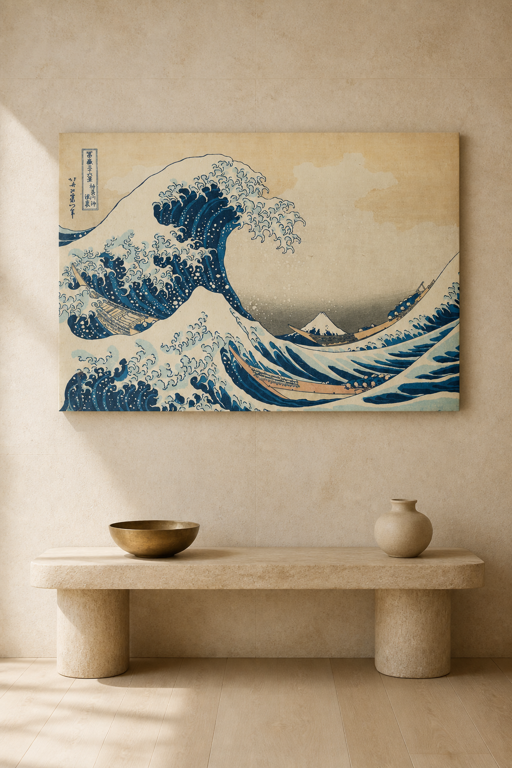 The Great Wave off Kanagawa — Hokusai Kanvas Tablo