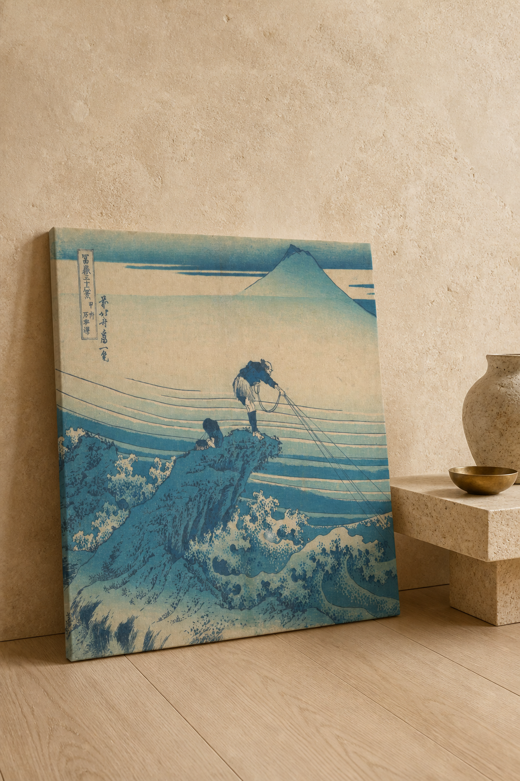 Kajikazawa in Kai Province — Hokusai Kanvas Tablo