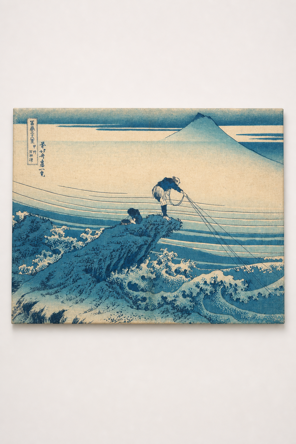 Kajikazawa in Kai Province — Hokusai Kanvas Tablo