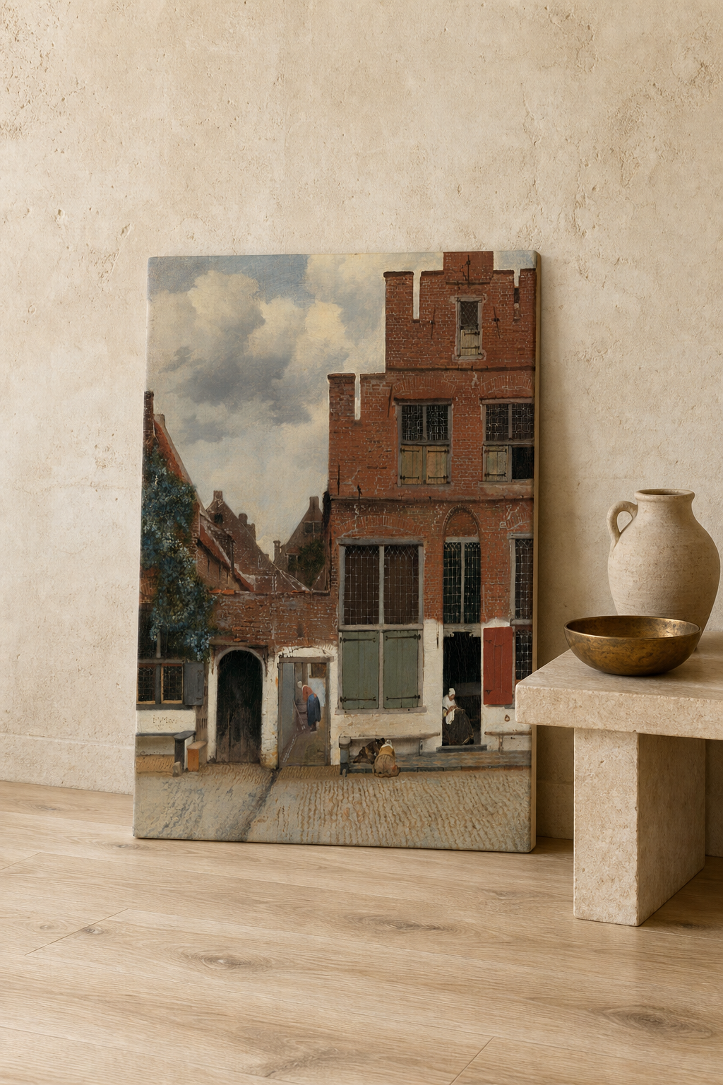 The Little Street — Vermeer Kanvas Tablo