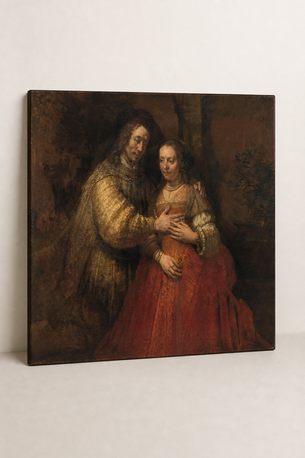 Isaac ve Rebecca (The Jewish Bride) — Rembrandt Kanvas Tablo