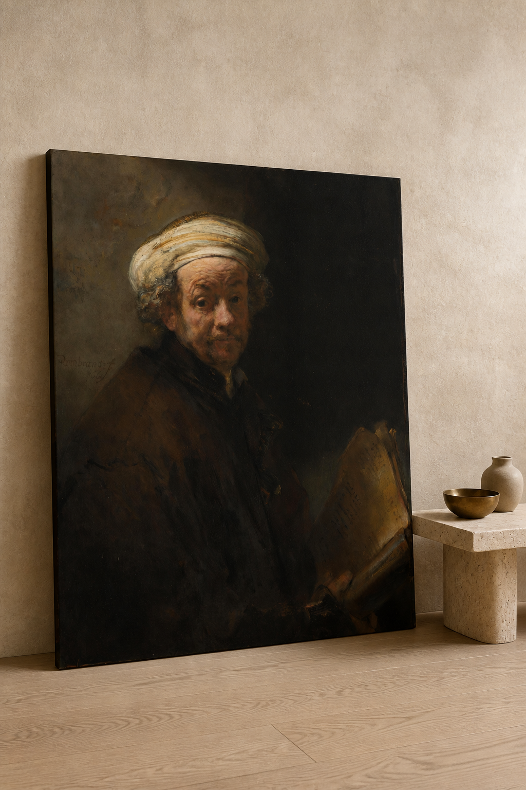 Self-portrait as the Apostle Paul — Rembrandt Kanvas Tablo