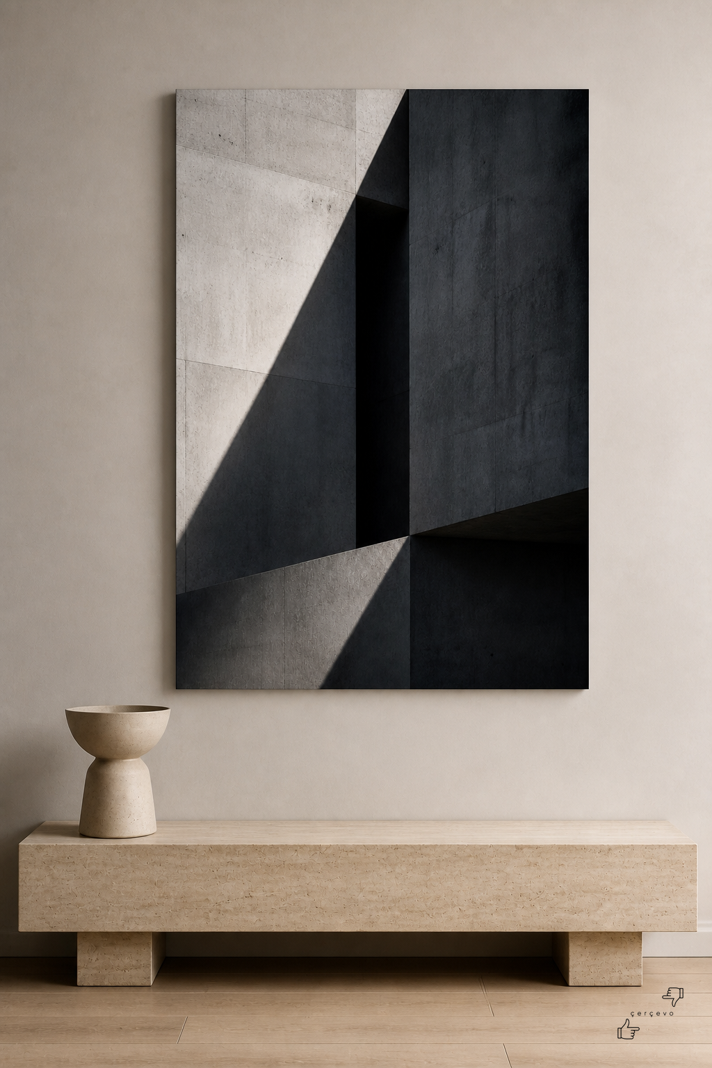 Brütalist Gölge Geometrisi - 1
