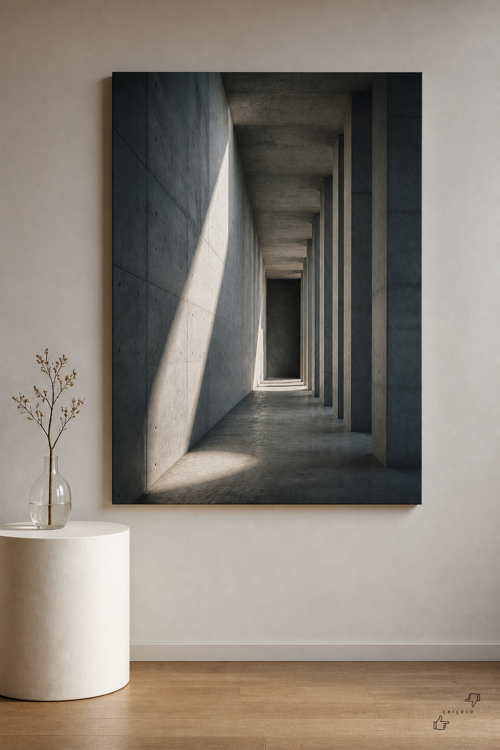 Brütalist Işık-Gölge Koridoru - 1