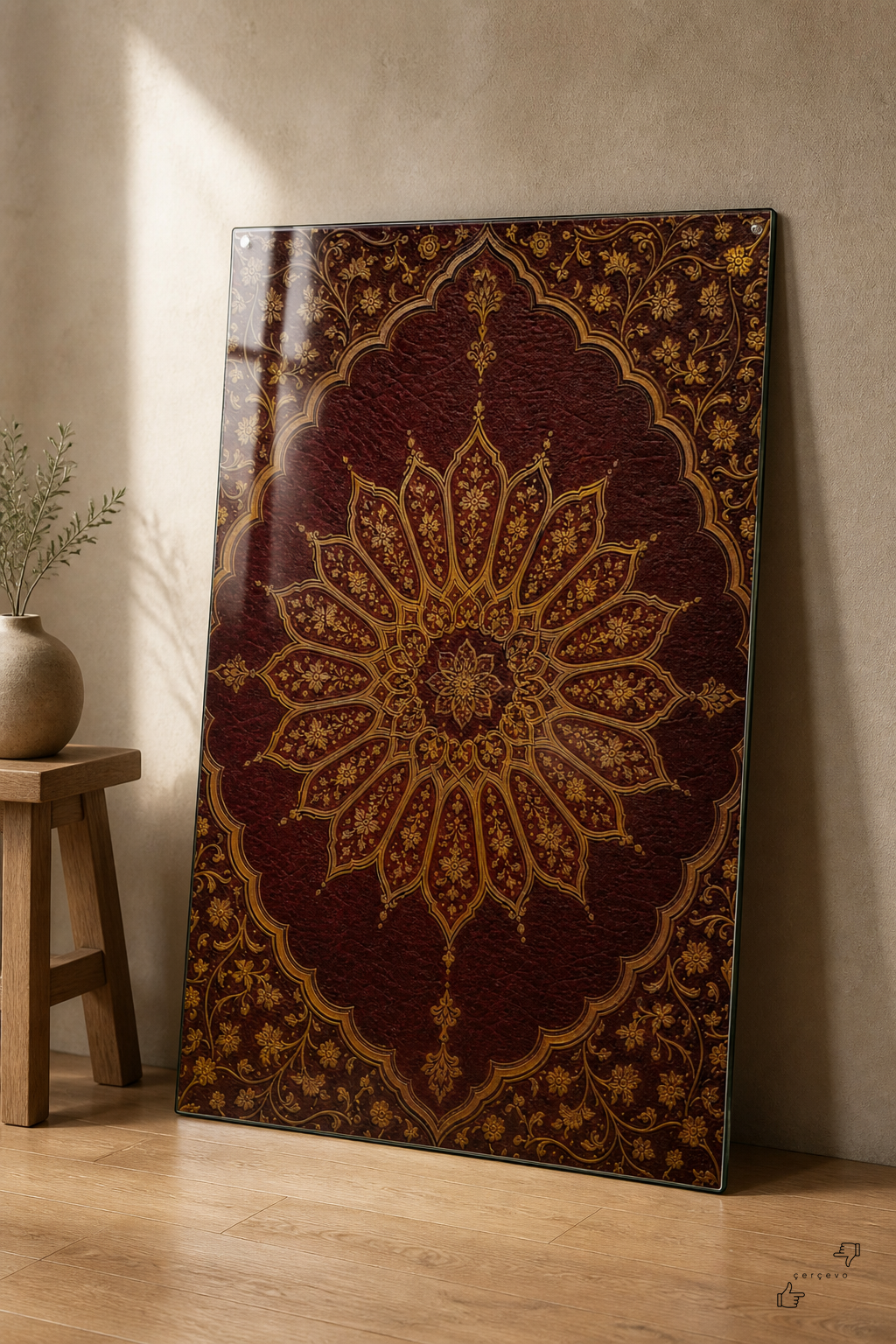 Osmanlı Cilt Sanatı — Şemseli Deri Desen 2