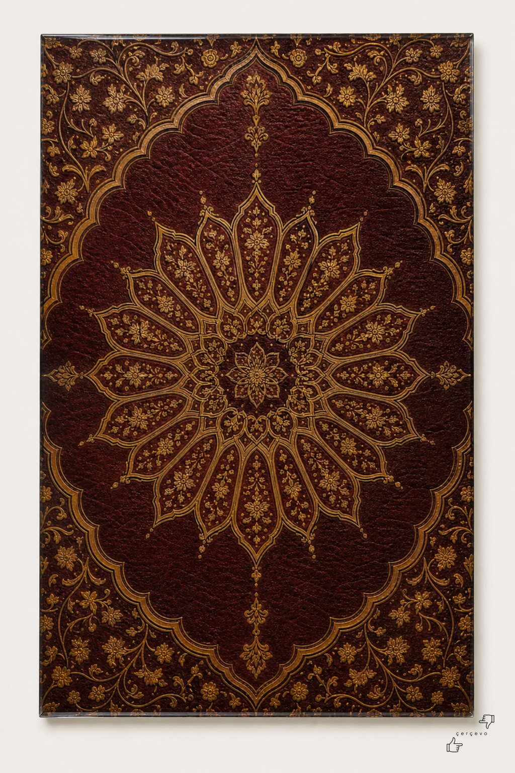 Osmanlı Cilt Sanatı — Şemseli Deri Desen 4