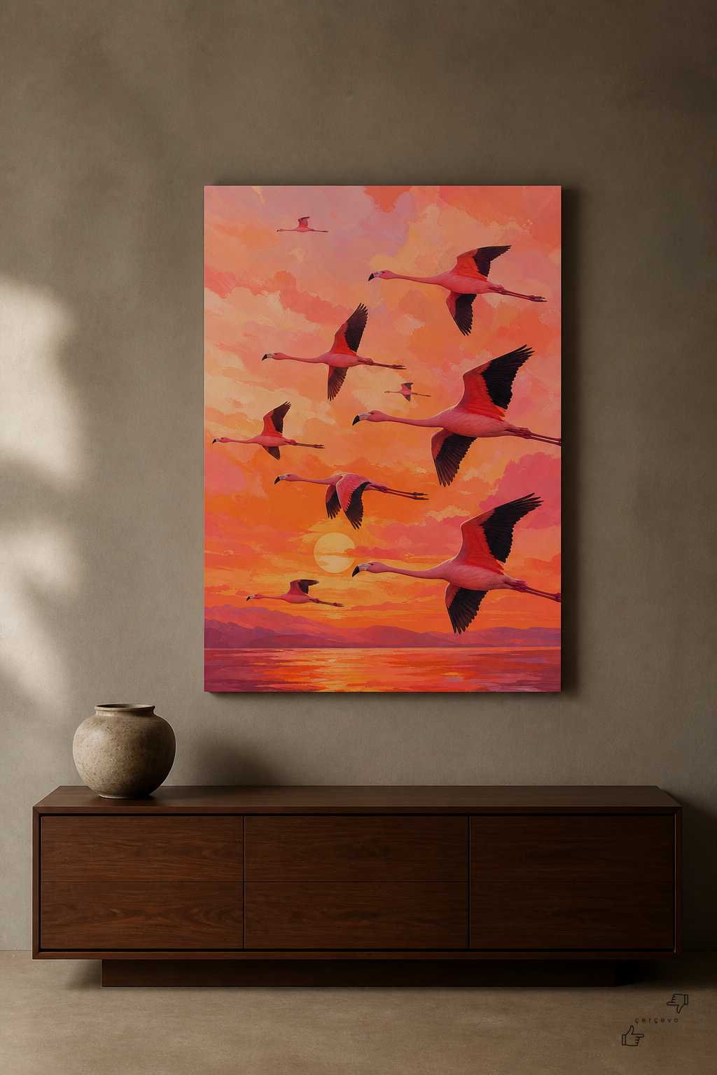 Uçan Flamingo Sürüsü 1