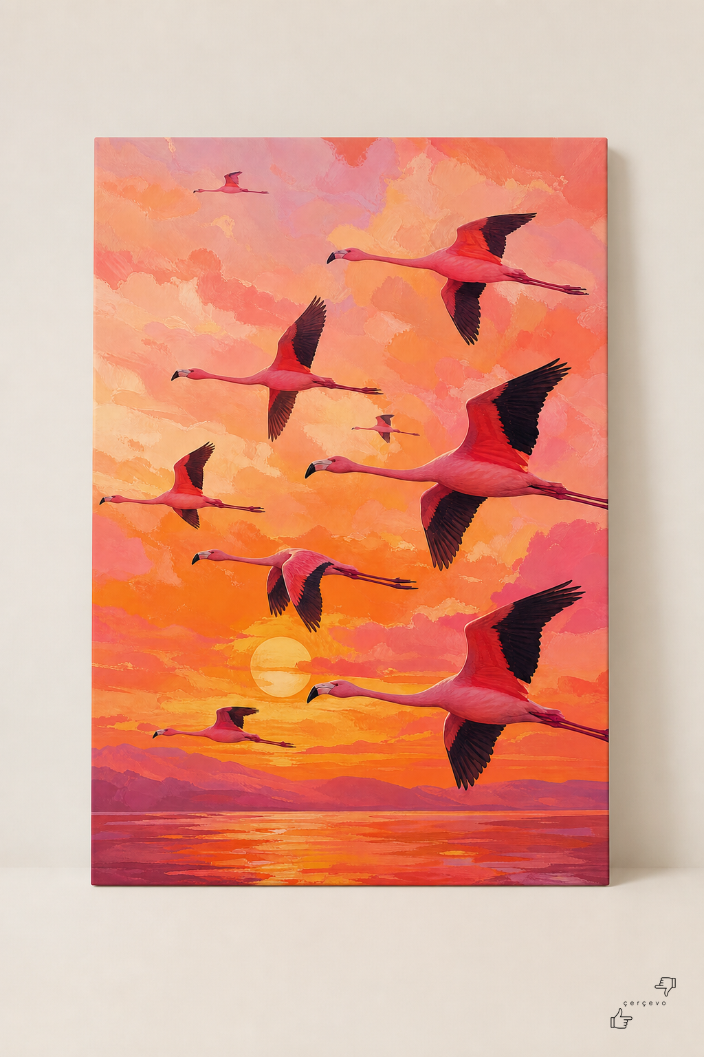 Uçan Flamingo Sürüsü 4