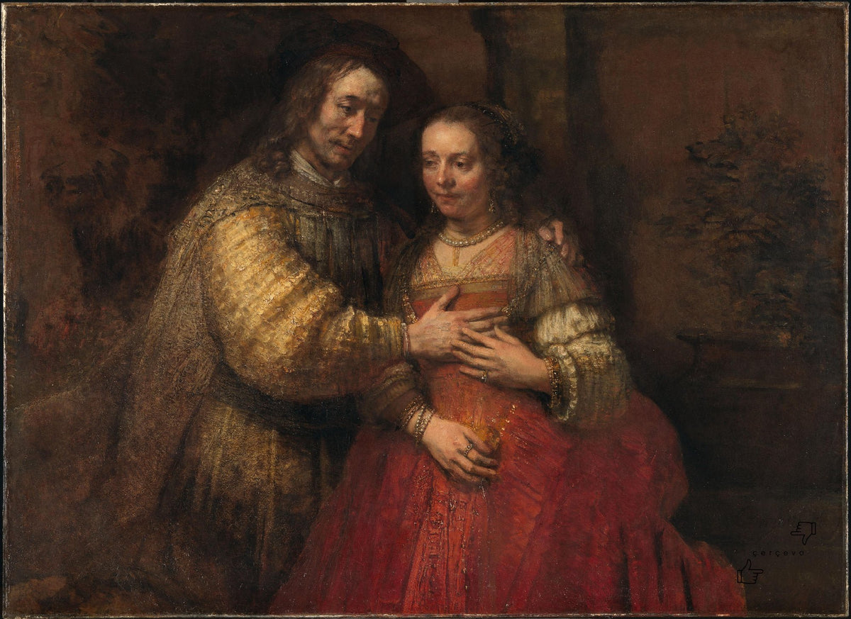 Isaac and Rebecca (The Jewish Bride) - Rembrandt van Rijn, Rijksmuseum