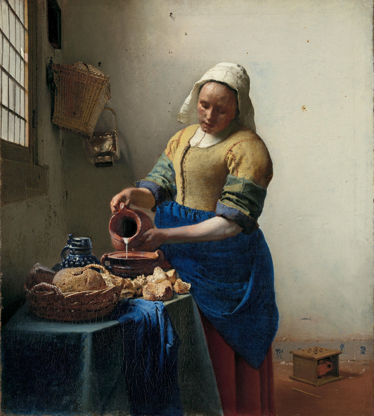 The Milkmaid - Johannes Vermeer, Rijksmuseum