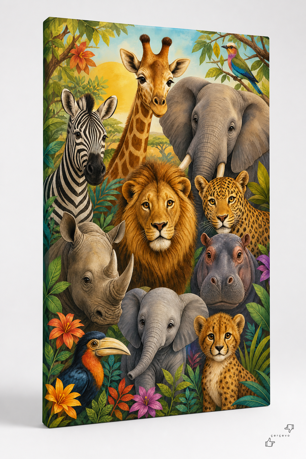 Safari Hayvanları — Çocuk İllüstrasyon 3