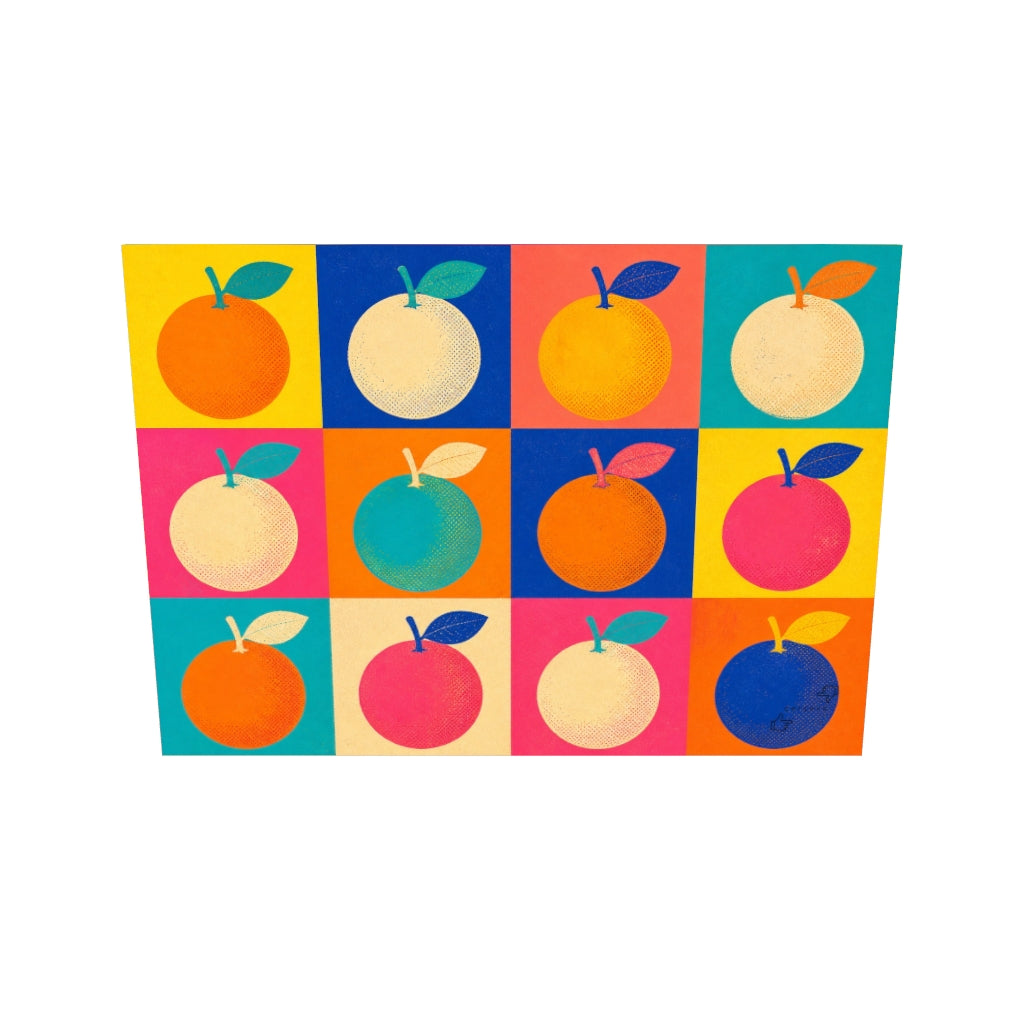 Pop Art Meyve Kompozisyonu Kanvas Tablo — 3D onizleme