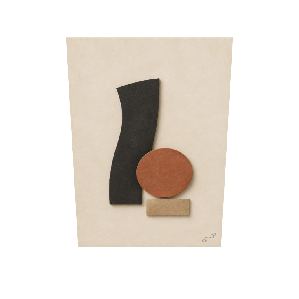 Minimalist Form Çalışması Kanvas Tablo — 3D onizleme
