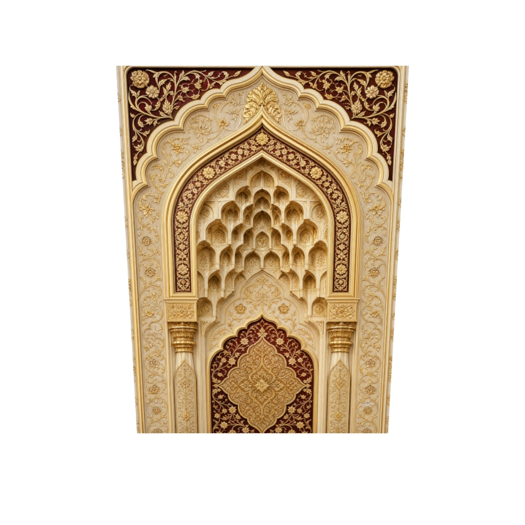 Saray Kapı Motifi — Altın Detay — Kanvas Tablo — 3D onizleme