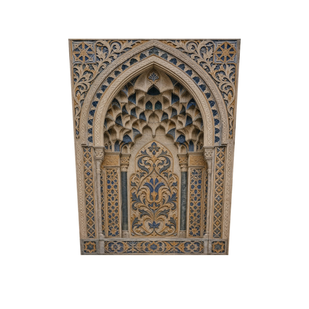 Selçuklu Taçkapı Rölyefi — Kanvas Tablo — 3D onizleme