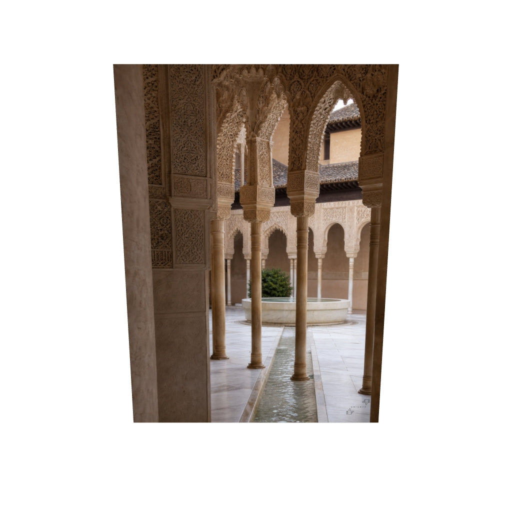 Elhamra Aslanlar Avlusu Kanvas Tablo — 3D onizleme