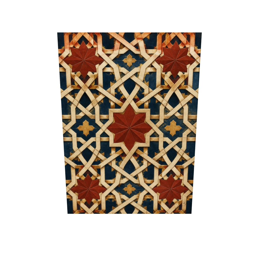 Selçuklu Yıldız-Geçme Deseni — Geometrik Soyutlama Kanvas Tablo — 3D onizleme