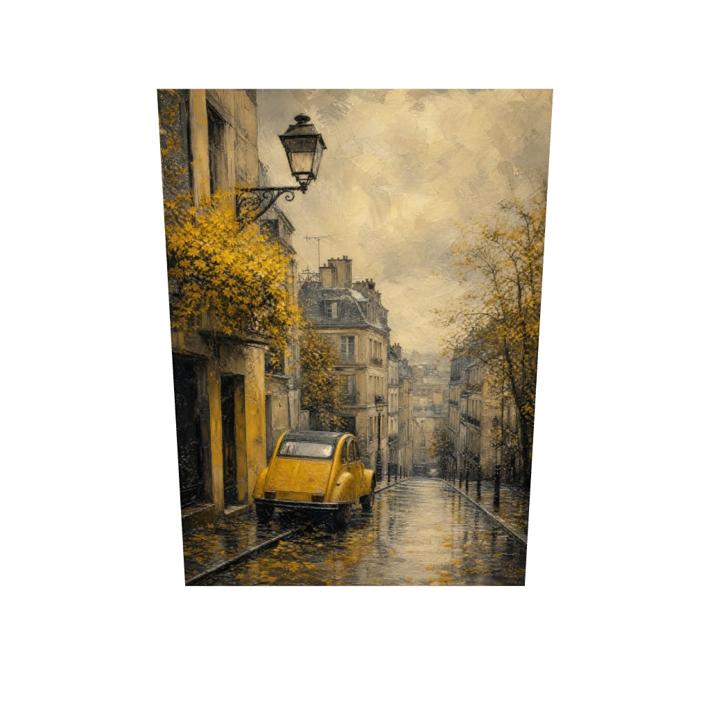 Avrupa Sokağı — Yağmurlu — Kanvas Tablo — 3D onizleme