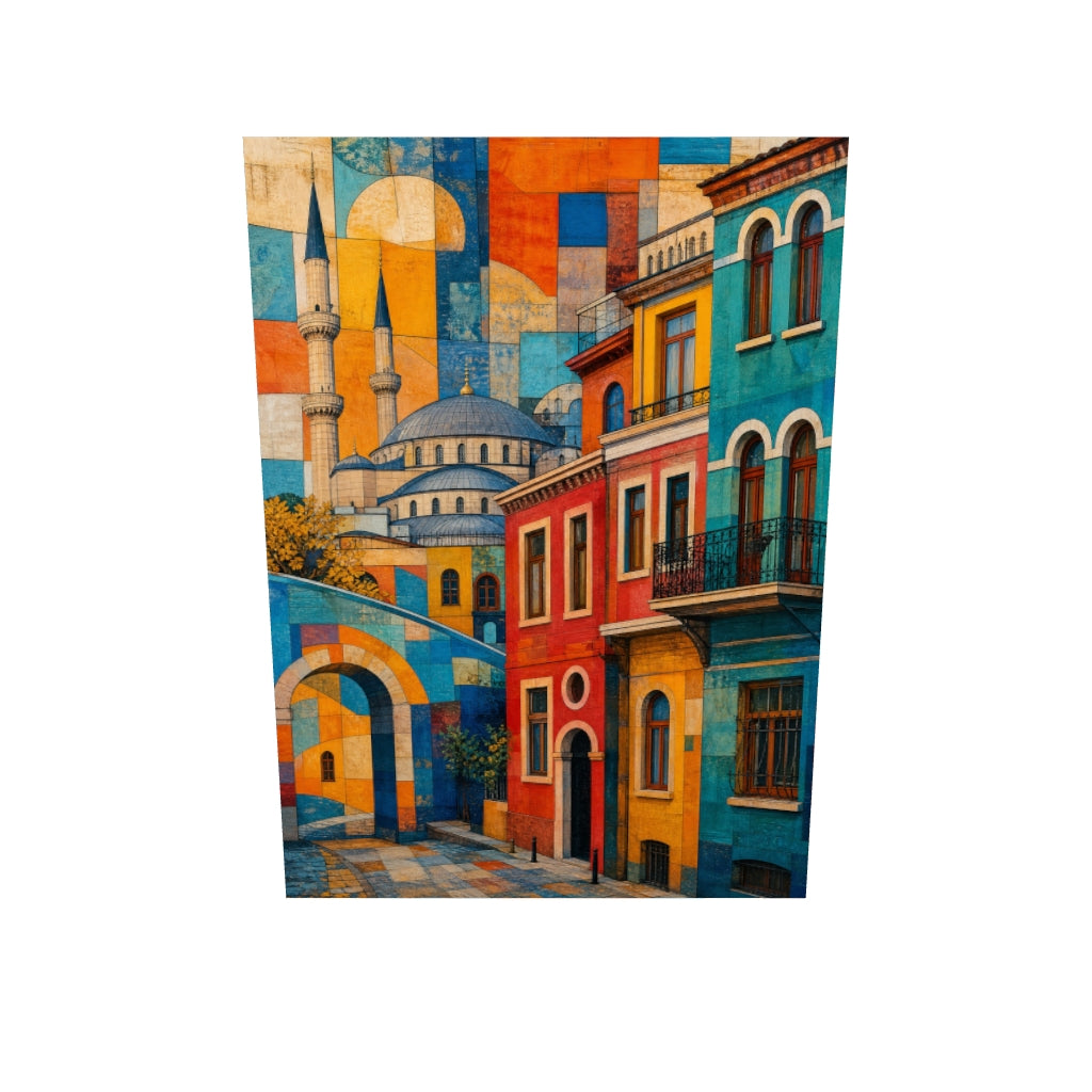 Kadıköy Sokakları — Cam Tablo — 3D onizleme