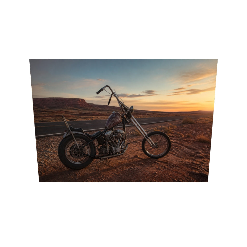 Amerikan Chopper — Çöl Otoyolu Kanvas Tablo — 3D onizleme