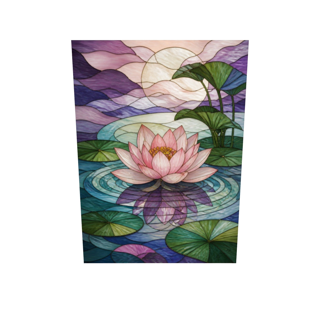 Lotus Sessizliği — Cam Tablo — 3D onizleme