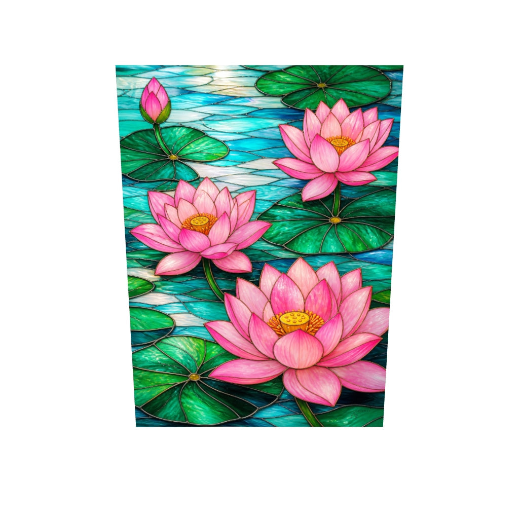 Pembe Lotus — Cam Tablo — 3D onizleme